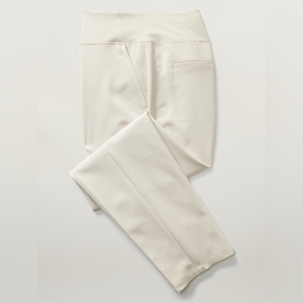 Athleta High-Rise Cropped Straight Pants in Light Beige - Picture 3 of 16